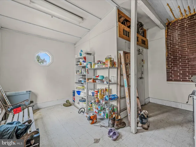 a view of storage and utility room