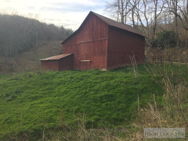 275 Parker Road Creston, NC 28615 - Photo 26 of 31 a backyard of a house with lots of green space and plants