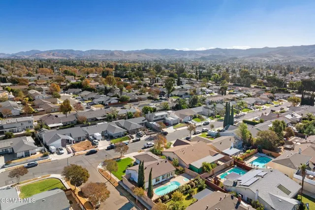 an aerial view of a city