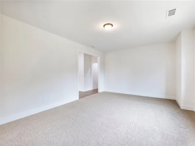 a view of an empty room