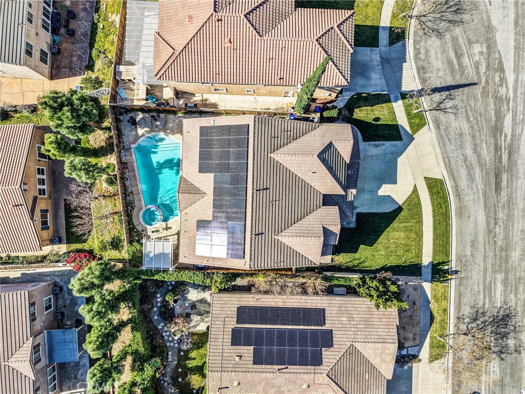 11343 Fulbourn Court Rancho Cucamonga, CA 91730 - Photo 60 of 66 DRONE VIEW solar panels