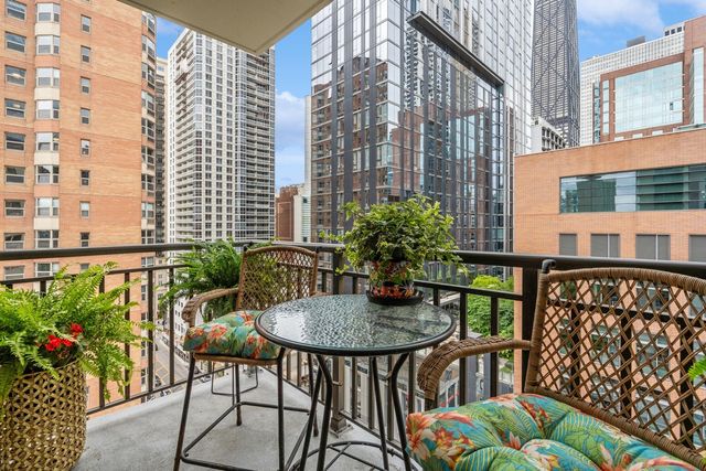 a outdoor view with a sitting space