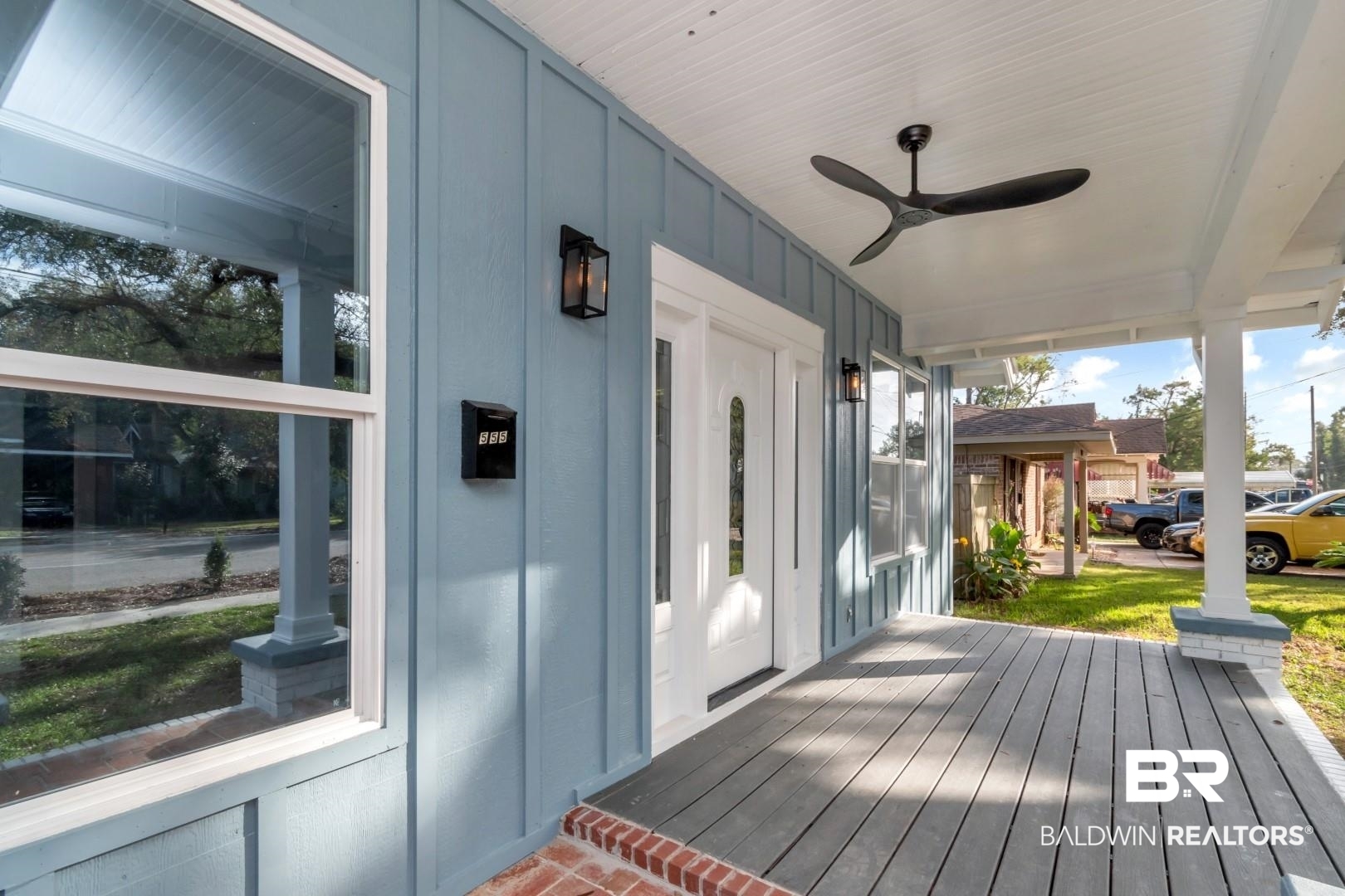 555 Michigan Avenue Mobile, AL 36604 - Photo 27 of 28 Deck featuring a porch and ceiling fan
