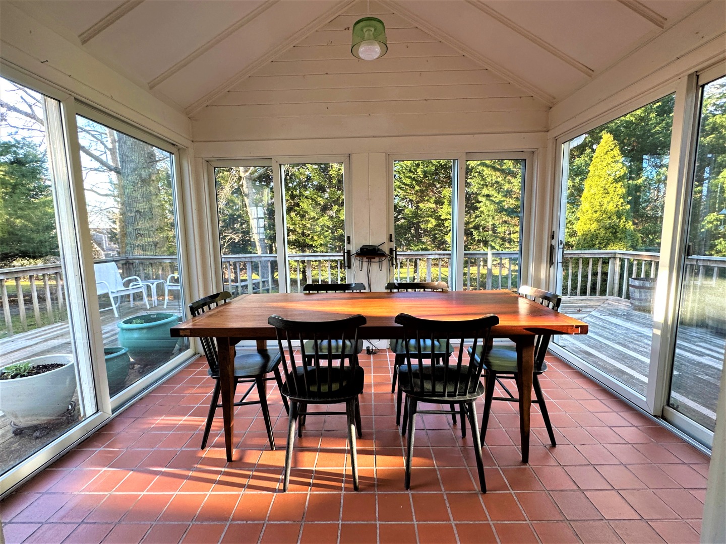 45 Pine Tree Lane Vineyard Haven, MA 02568 - Photo 14 of 25 a view of a dining room with furniture window and outside view
