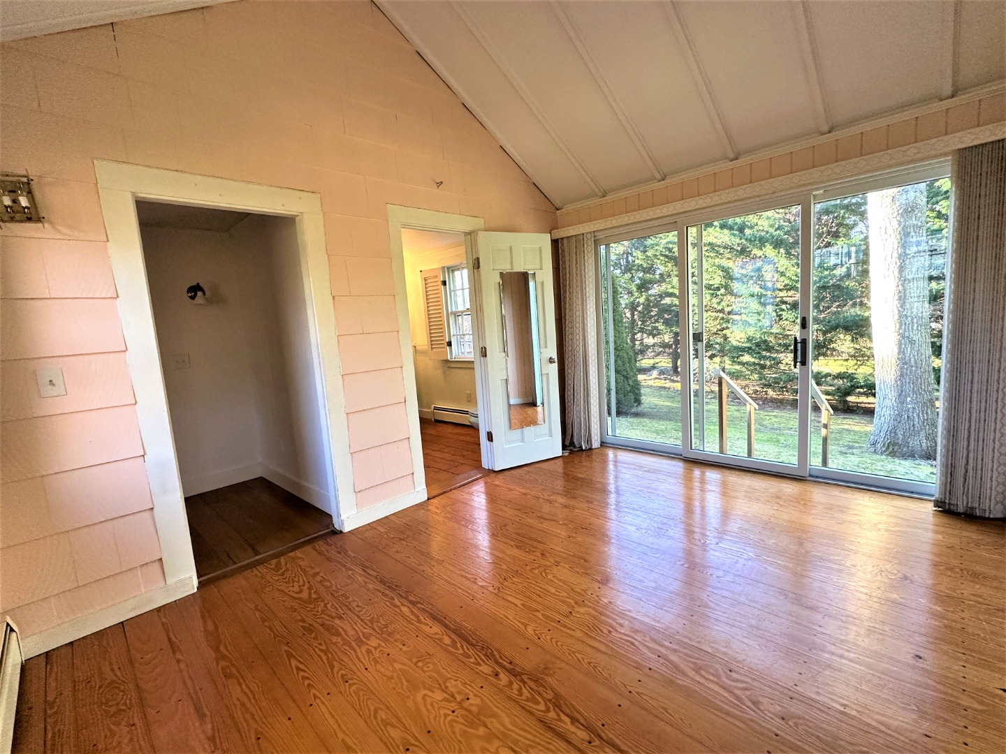 45 Pine Tree Lane Vineyard Haven, MA 02568 - Photo 16 of 25 a view of an entryway with wooden floor and door