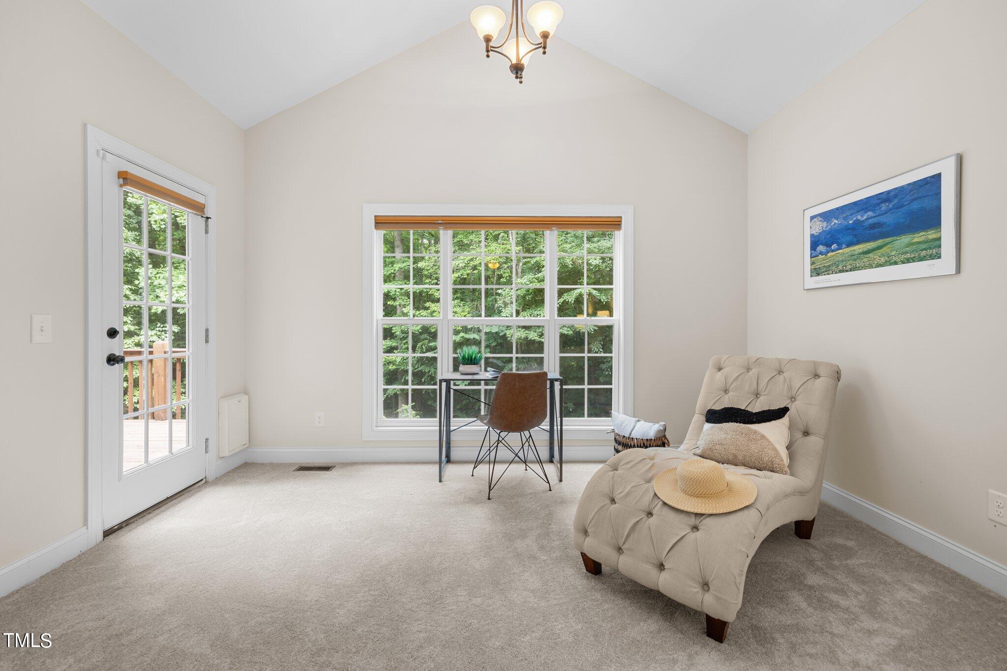 152 Roads End Pittsboro, NC 27312 - Photo 21 of 58 a living room with furniture and windows
