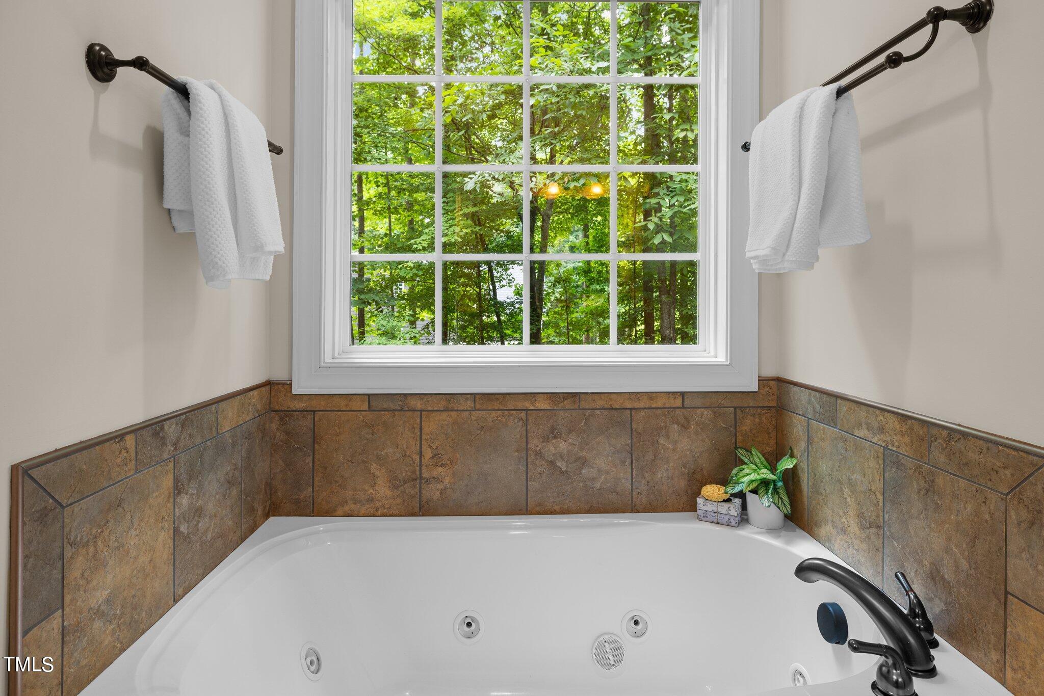 152 Roads End Pittsboro, NC 27312 - Photo 25 of 58 a bathroom with a tub and a window