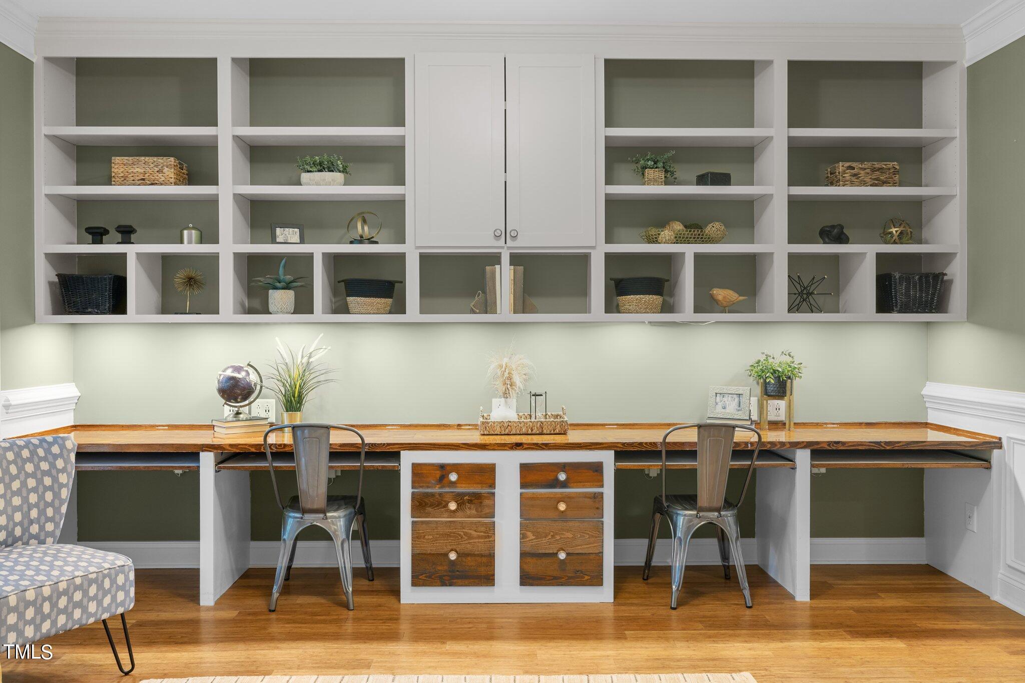 152 Roads End Pittsboro, NC 27312 - Photo 10 of 58 a view of a dining room with workspace
