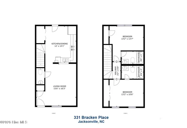 $1,225 | 331 Bracken Place, Jacksonville, NC 28540