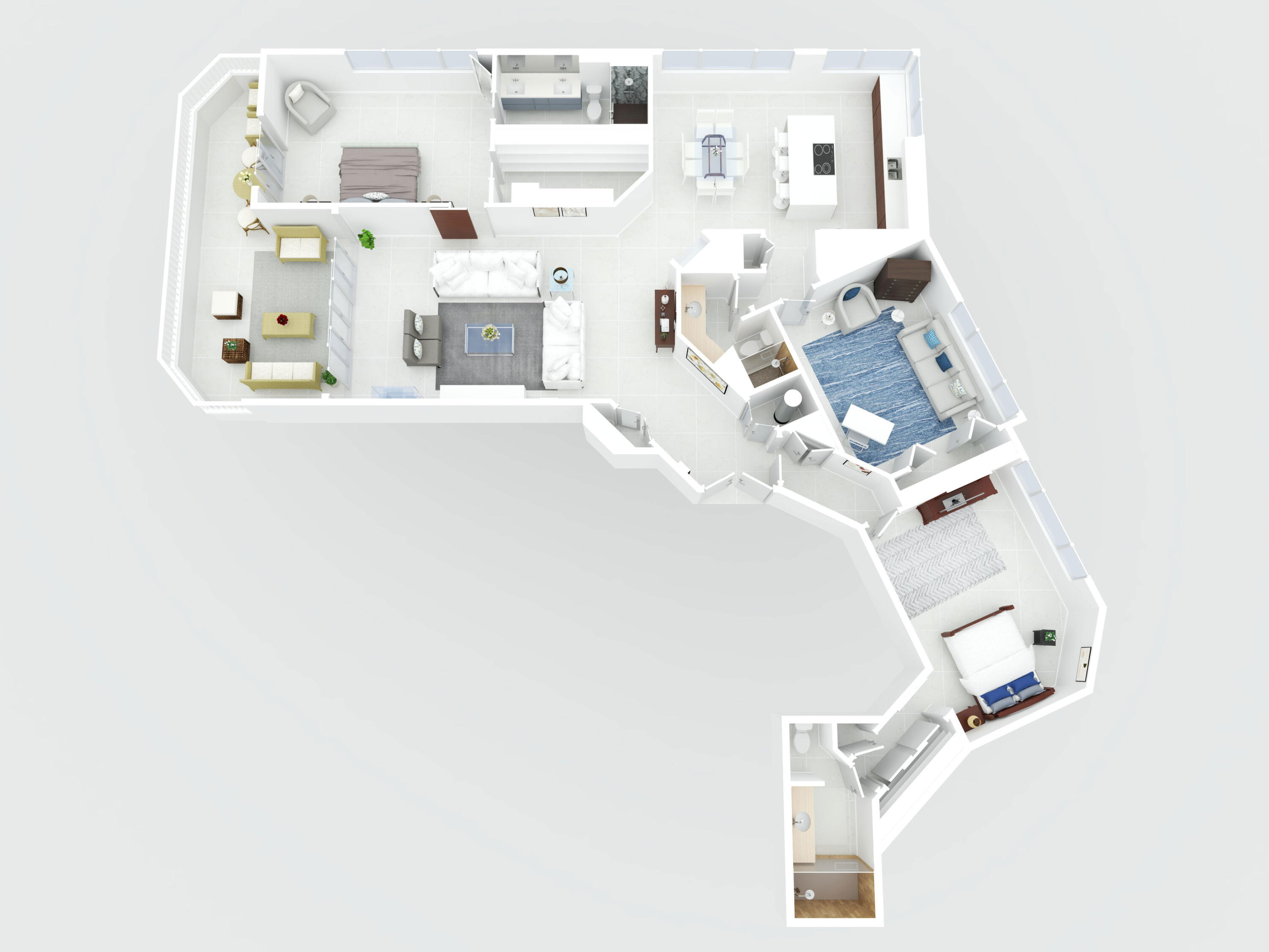 500 South Ocean Boulevard, Unit 2008 Boca Raton, FL 33432 - Photo 52 of 53 3D Floorplan