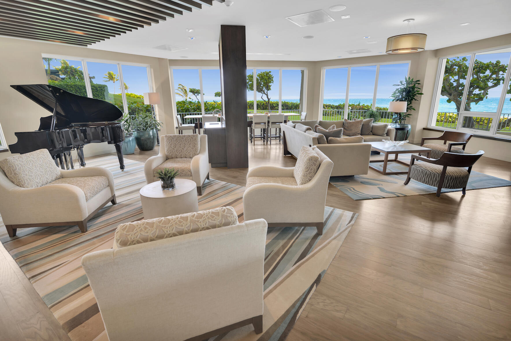 500 South Ocean Boulevard, Unit 2008 Boca Raton, FL 33432 - Photo 40 of 53 a living room with furniture and a large window