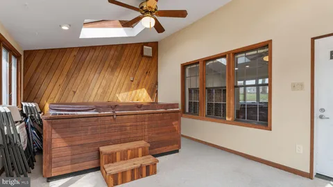 a view of an entryway with a window