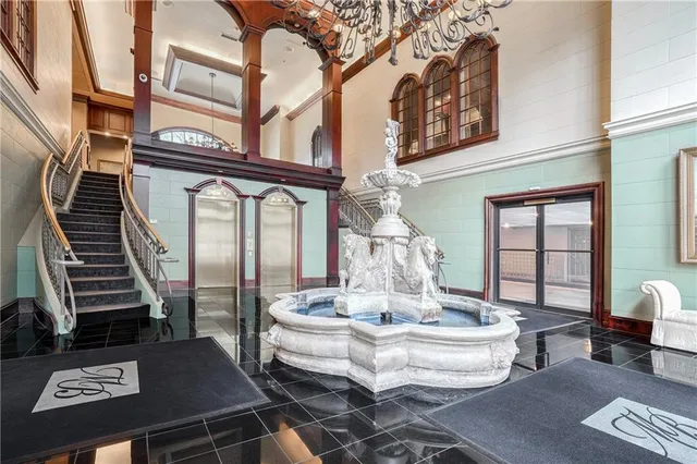 a living room filled with furniture