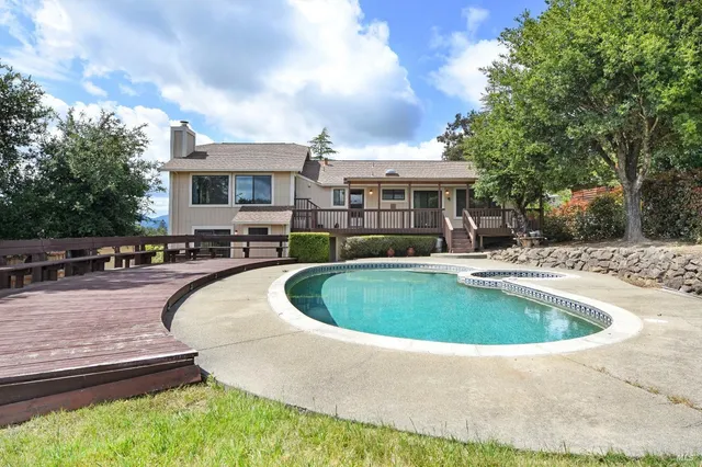 a view of outdoor space yard swimming pool and patio