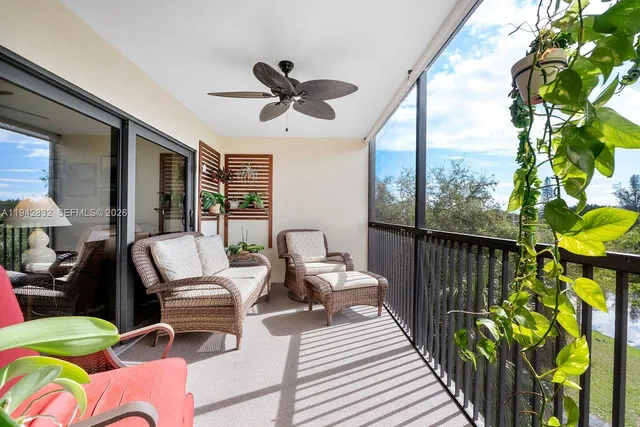 a outdoor living space with furniture