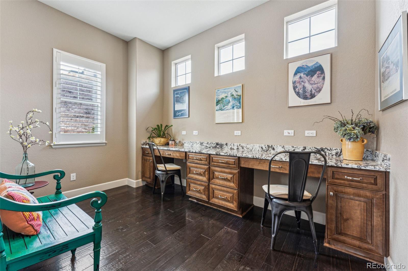 4937 Hogback Ridge Road Morrison, CO 80465 - Photo 15 of 43 a workspace with furniture and window