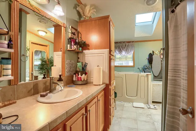 a room with storage and utility room