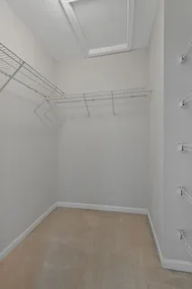a empty walk in closet