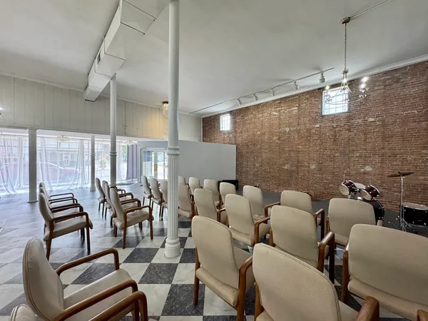 a bathroom with a sink and a shower