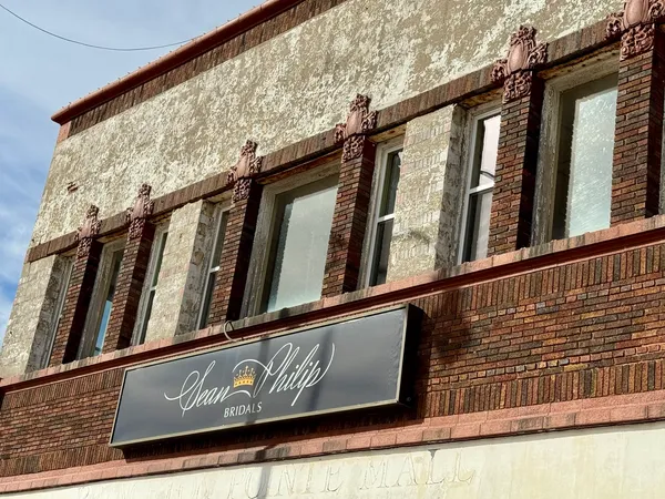 a view of a building with a window