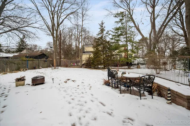 a view of outdoor space with seating