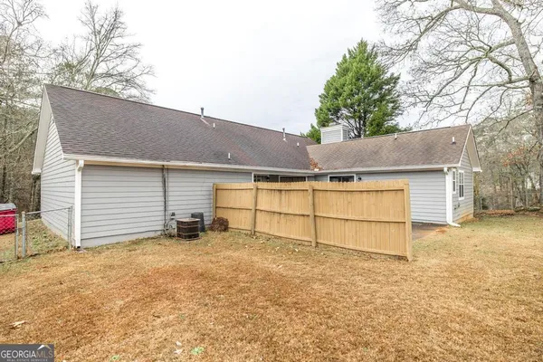 a backyard of a house