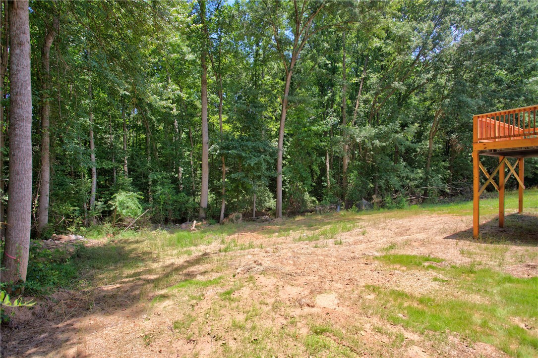 223 Maple Drive Anderson, SC 29621 - Photo 39 of 45 A spacious backyard with mature trees provides ample room for outdoor activities and future enhancements.
