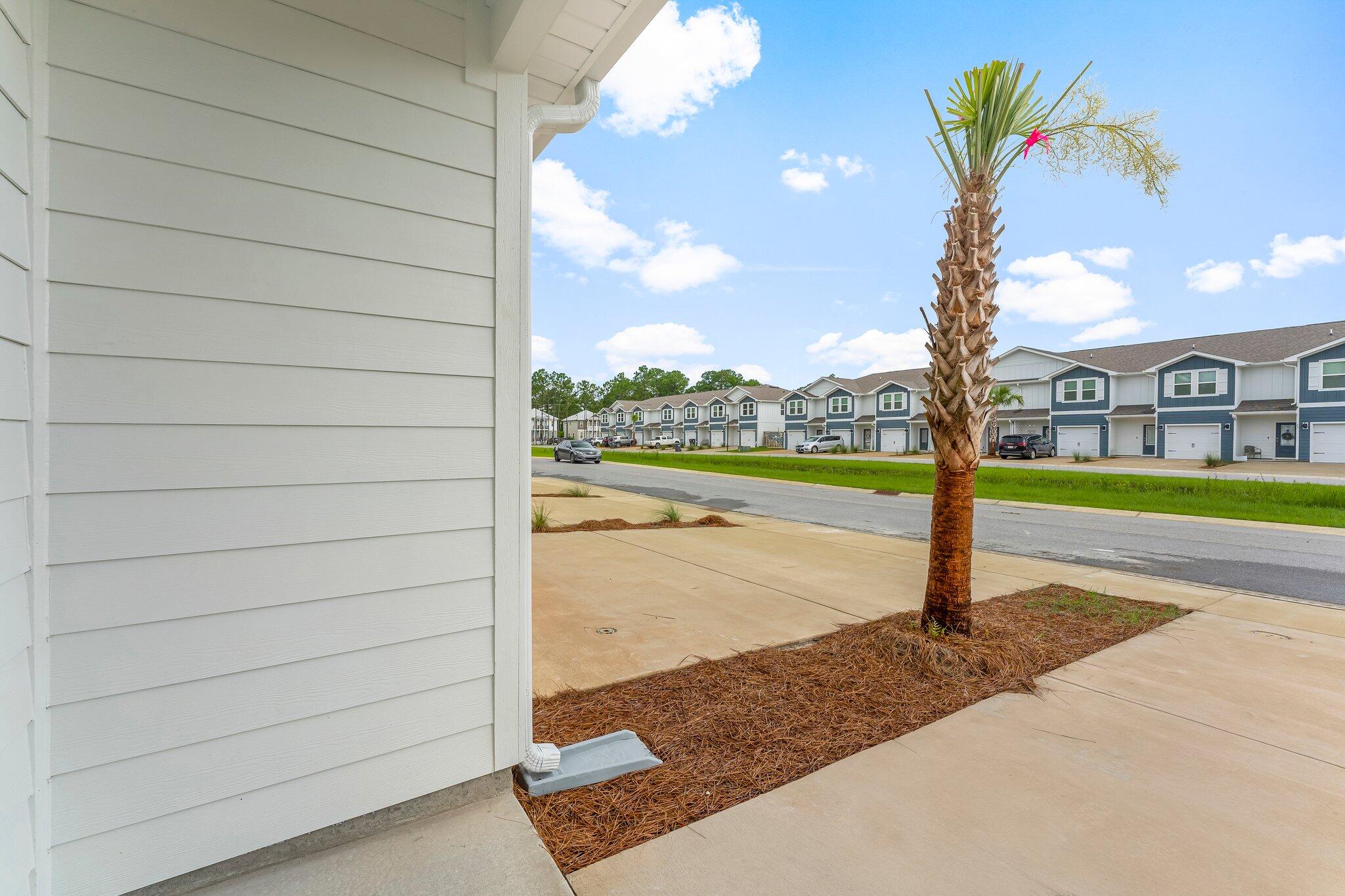 44 Hawk Street Santa Rosa Beach, FL 32459 - Photo 5 of 34 a view of a road with a yard and potted plants