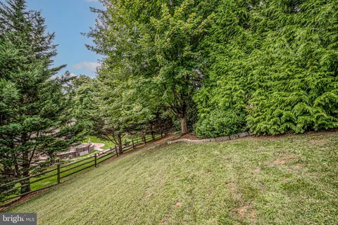 a view of a yard with an outdoor space