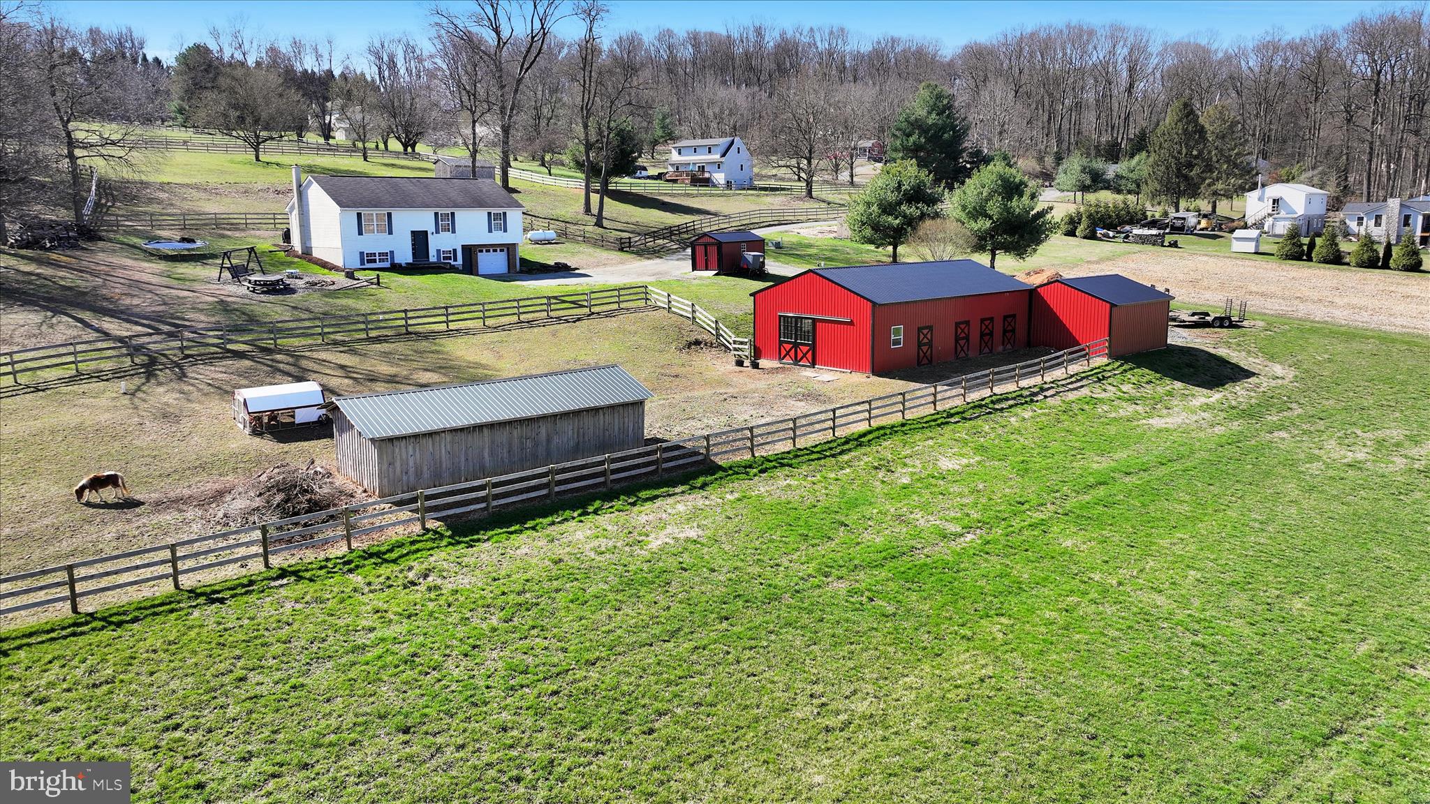 411 Red Hill Road Pequea, PA 17565 - Photo 6 of 50 an aerial view of a house with outdoor space