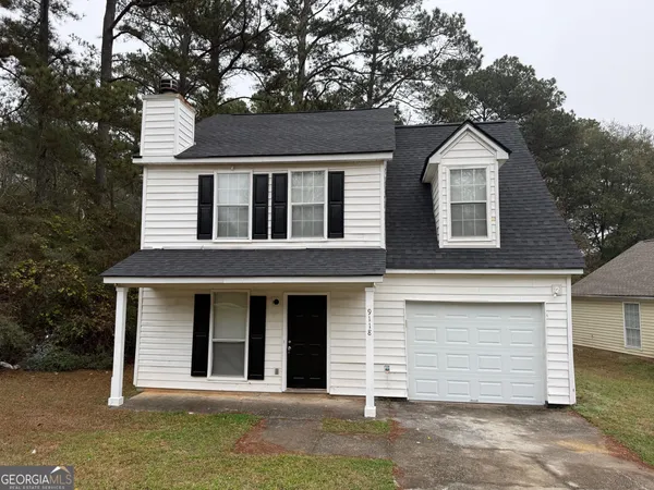 a front view of a house