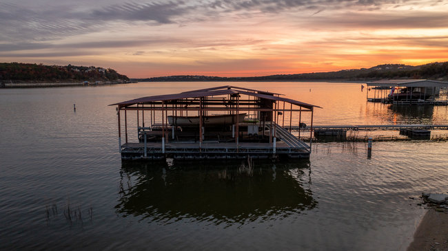 17743 West Reed Park Road Jonestown, TX 78645 - Photo 17 of 18 a view of a lake with a terrace