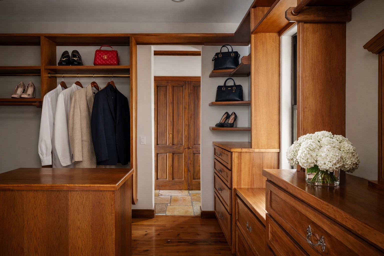 17743 West Reed Park Road Jonestown, TX 78645 - Photo 8 of 18 a view of a hallway with wooden floor and furniture