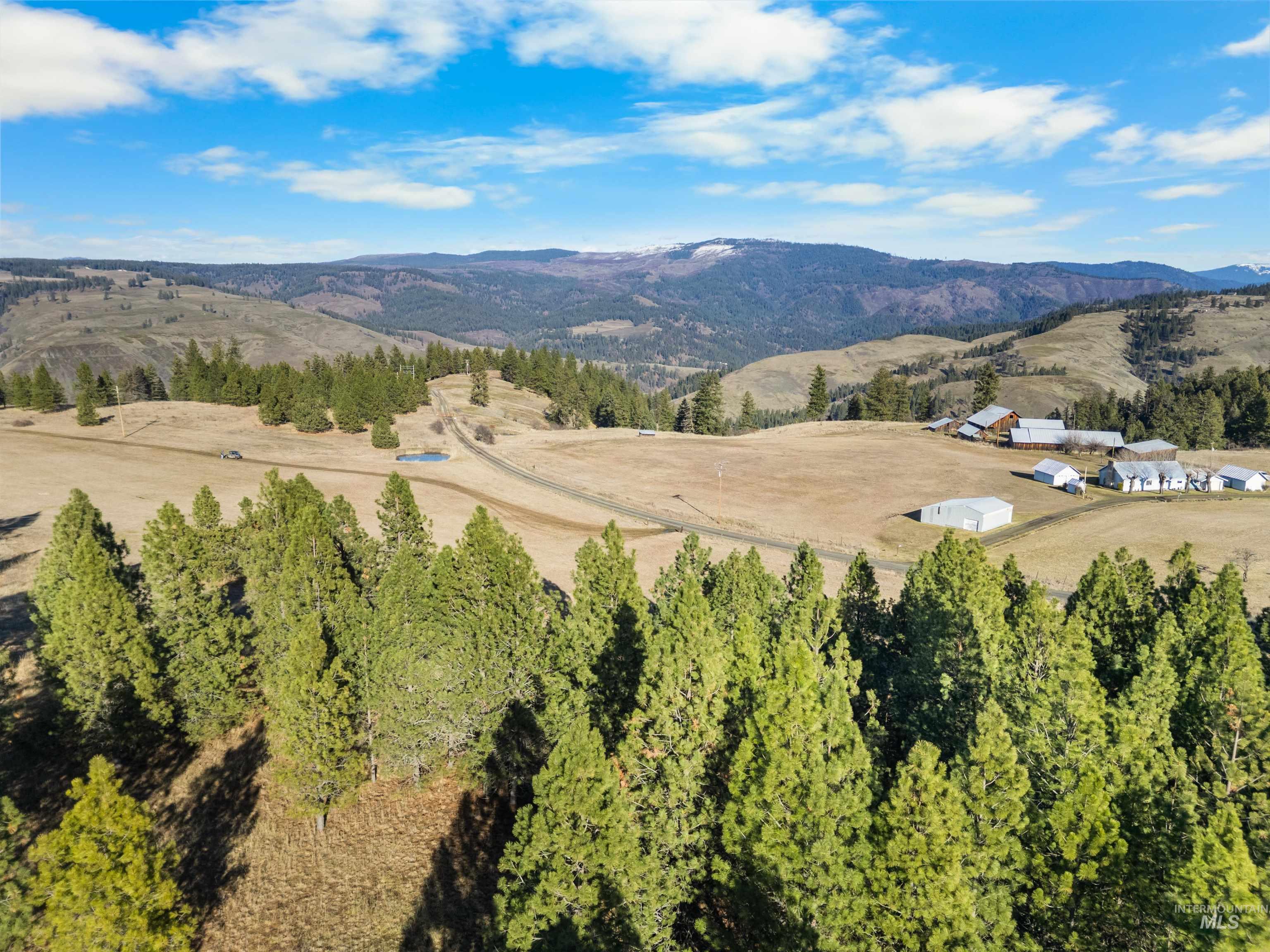 216 Ulmer Road Kooskia, ID 83539 - Photo 1 of 48 Drone / aerial view of a mountainous background