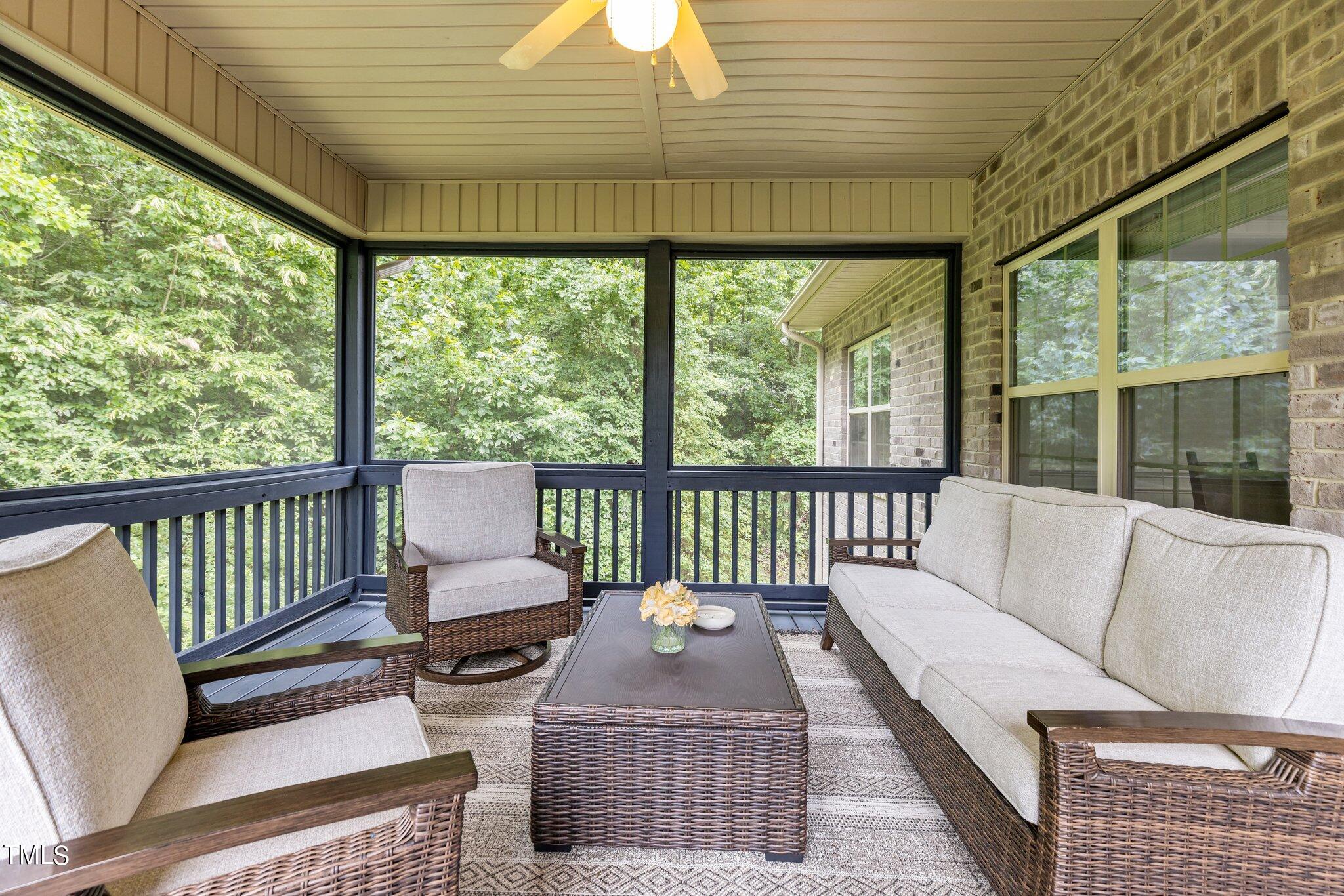 417 Bryerstone Drive Willow Spring, NC 27592 - Photo 32 of 43 a balcony with furniture