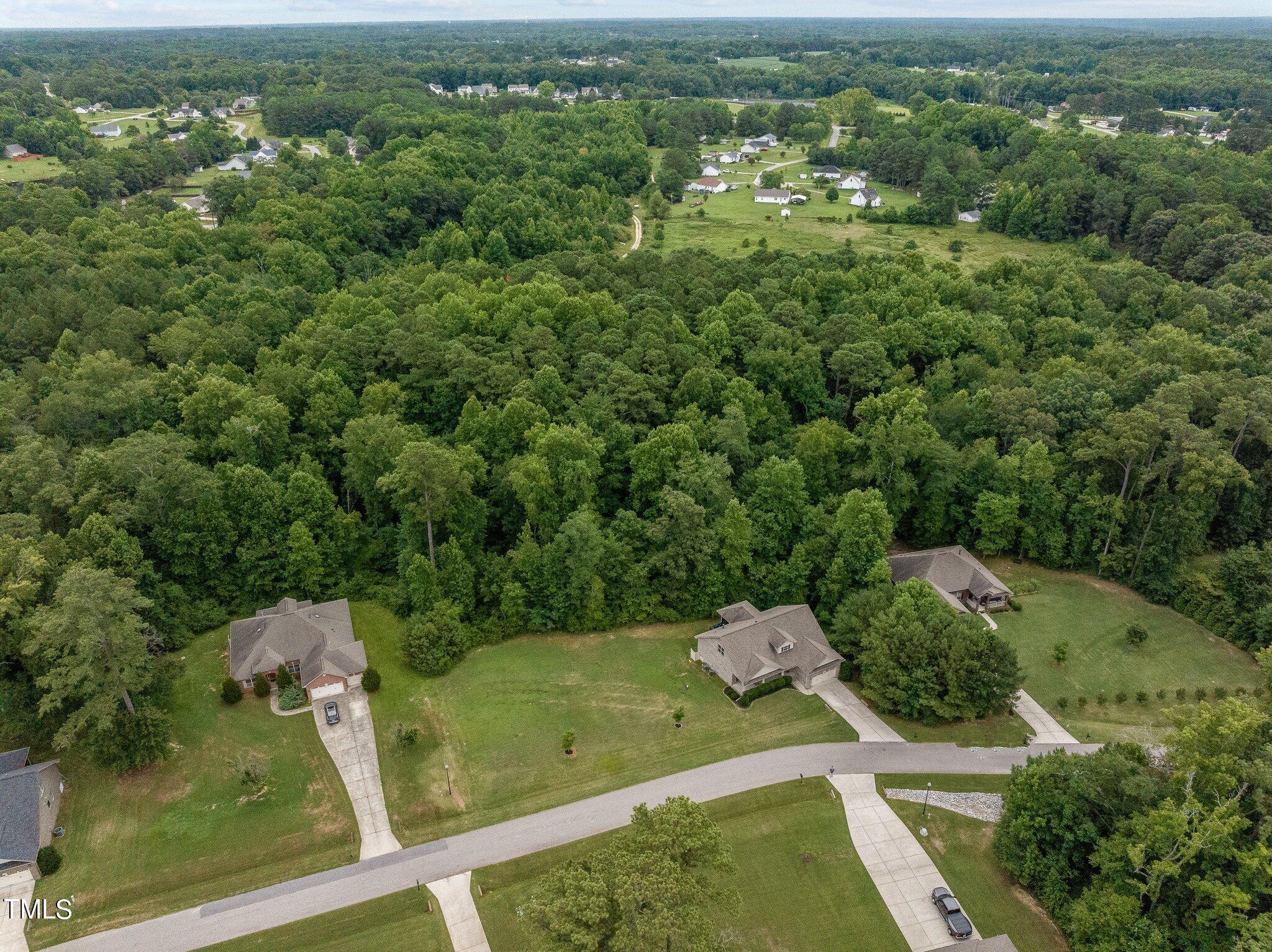 417 Bryerstone Drive Willow Spring, NC 27592 - Photo 36 of 43 an aerial view of a house with outdoor space