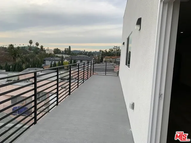 a view of balcony with ocean view