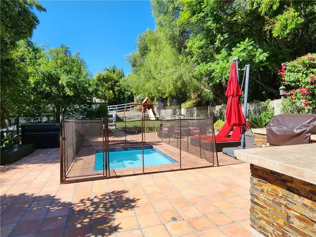 a view of a park with slides