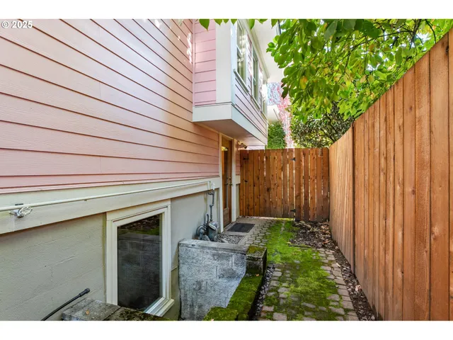 a backyard of a house