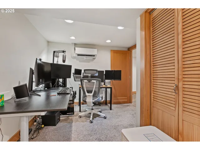 a view of backyard with deck