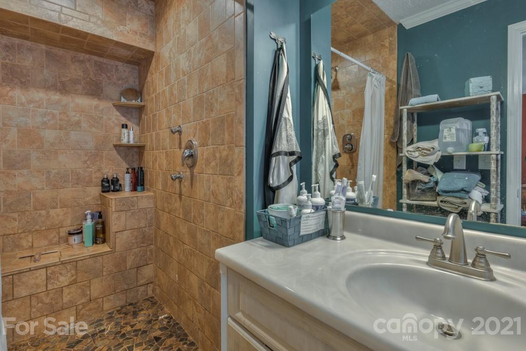 125 Mountainview Road Landrum, SC 29356 - Photo 19 of 48 a bathroom with a sink and a mirror