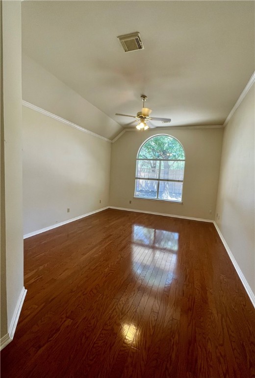 1881 Dapplegrey Lane Austin, TX 78727 - Photo 12 of 28 an empty room with wooden floor chandelier and windows