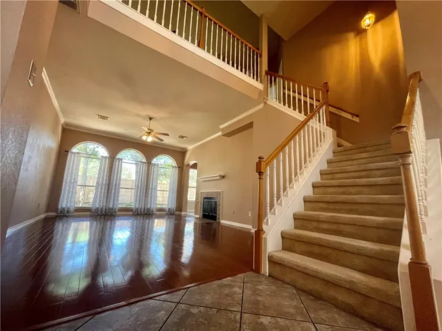 a view of entryway with a front door