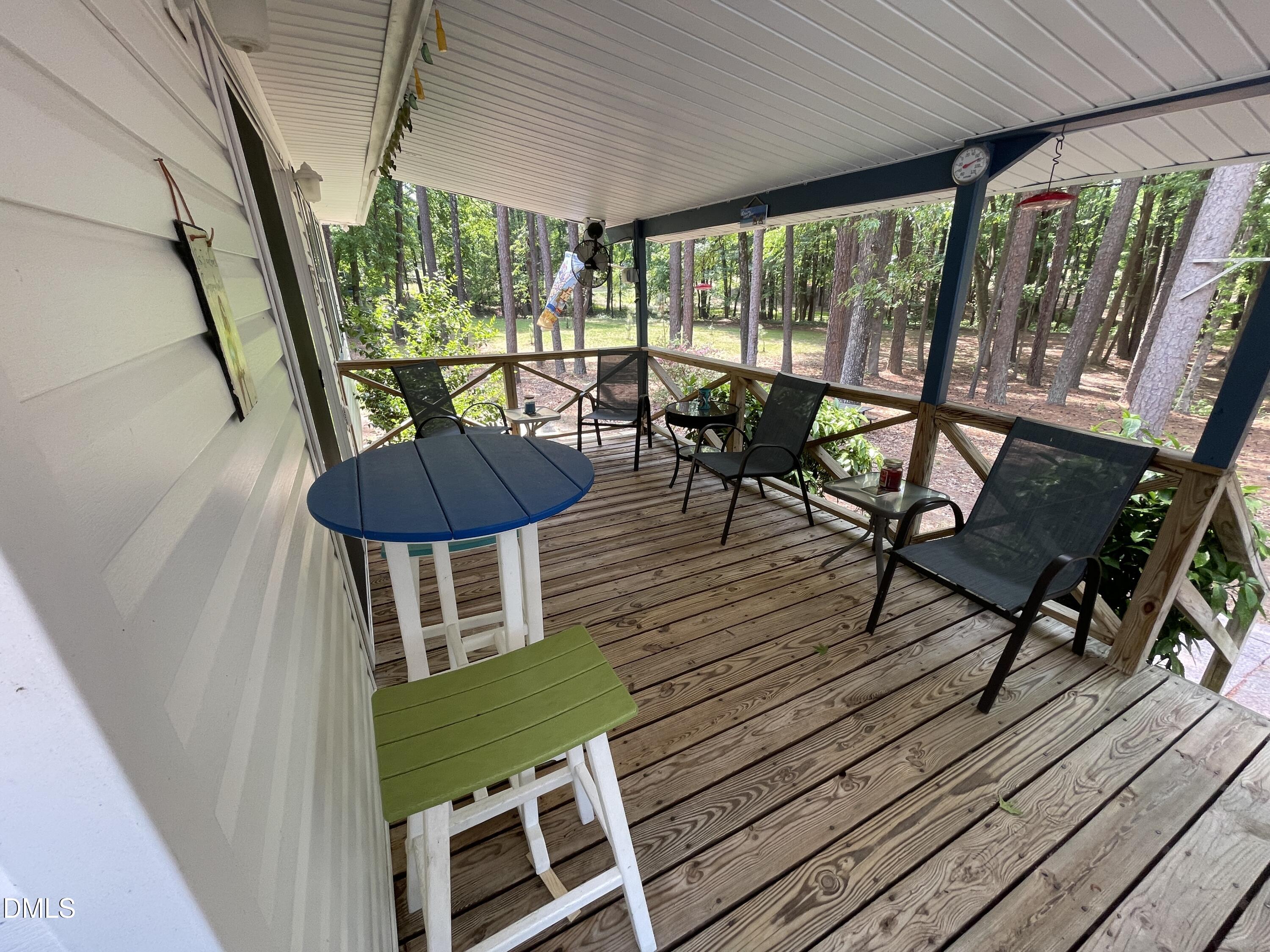 129 Boulder Boulevard Manson, NC 27553 - Photo 38 of 48 a view of a chairs and table in the balcony