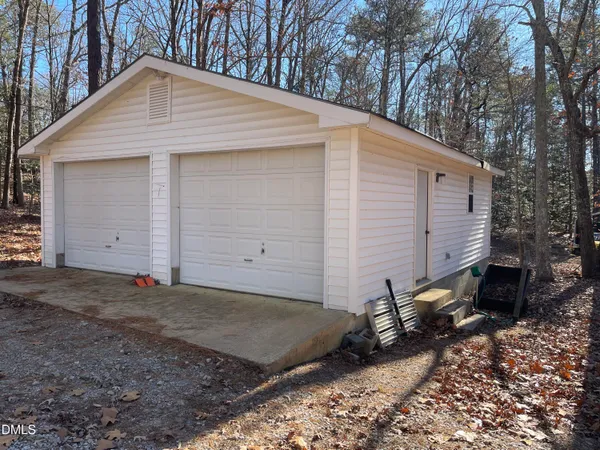 a backyard of a house