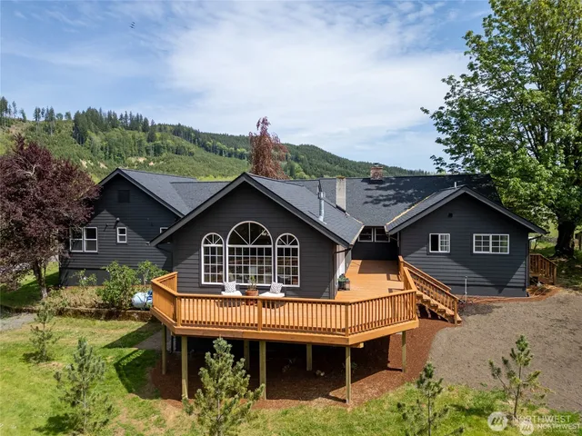 a house view with a garden space