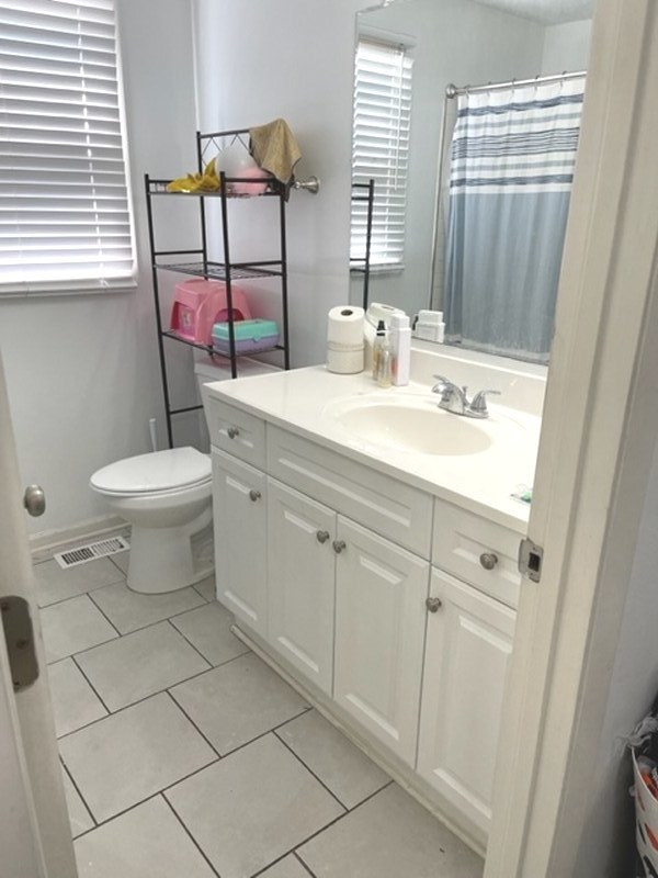 2411 Leckrone Drive Plainfield, IL 60586 - Photo 9 of 11 a bathroom with a toilet sink and mirror