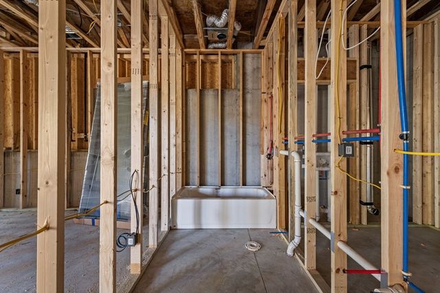 a front view of a building with glass windows
