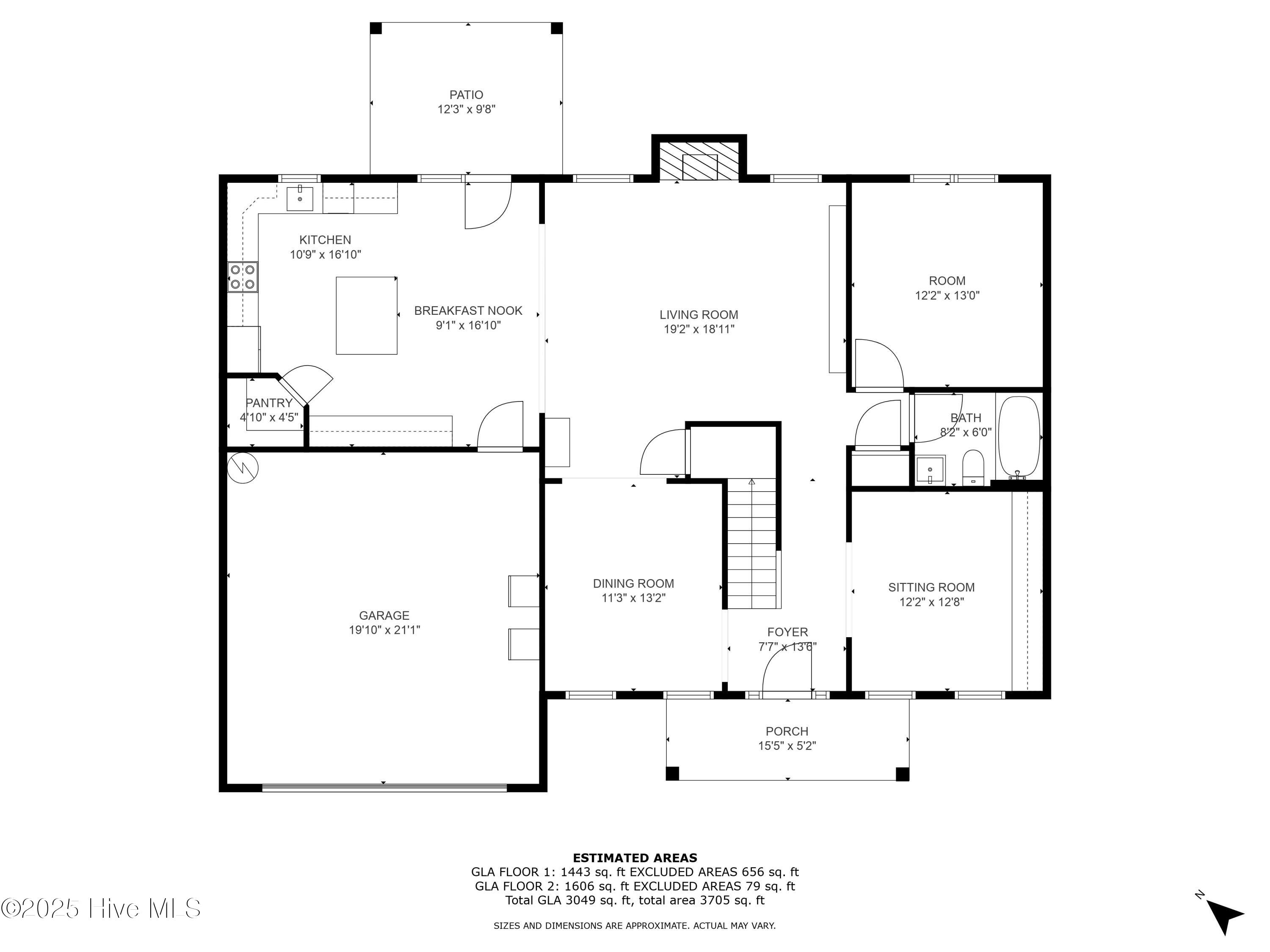 160 Cashew Loop Cameron, NC 28326 - Photo 42 of 44 1st_floor_160_cashew_loop_cameron_with_d