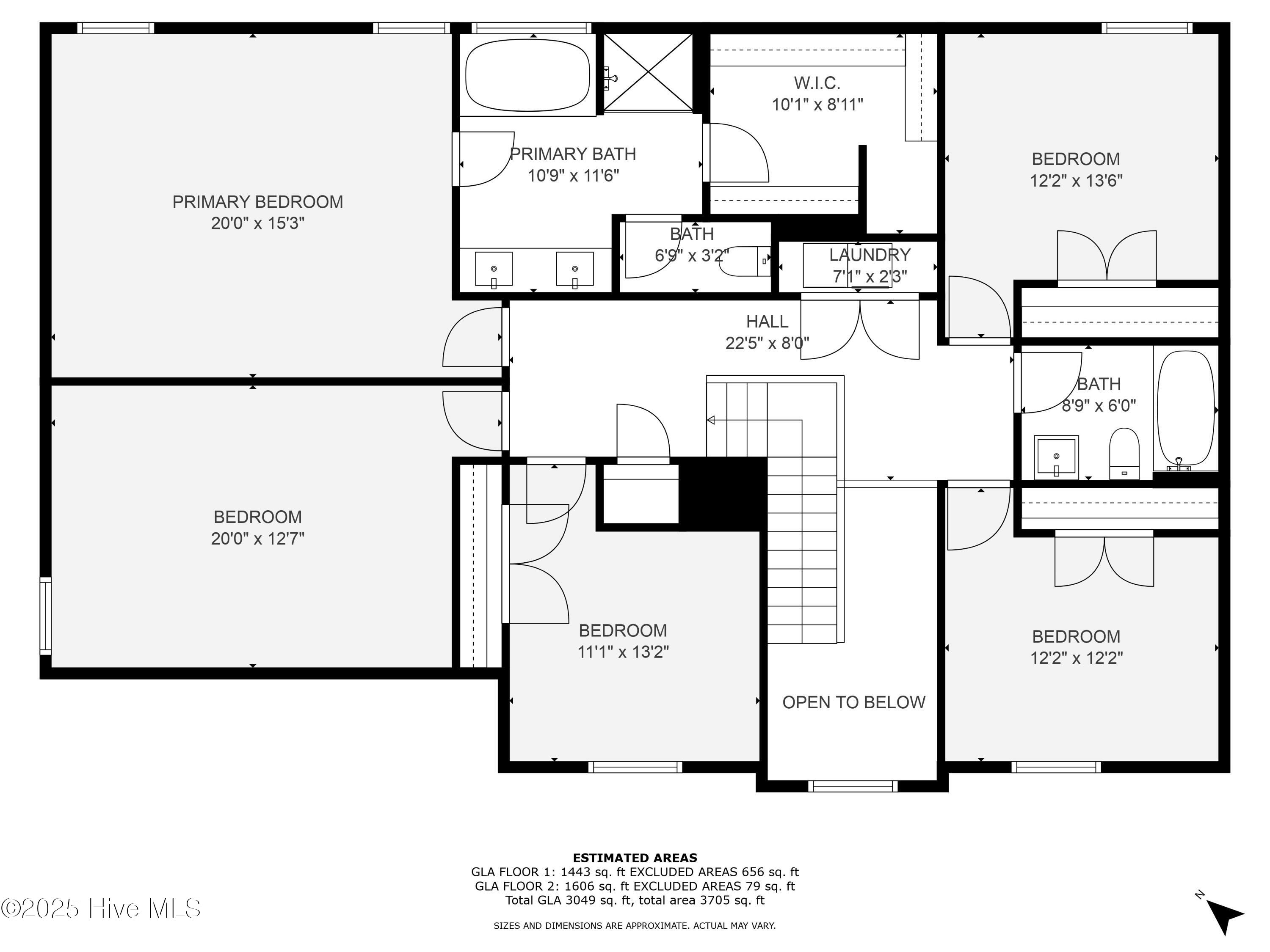 160 Cashew Loop Cameron, NC 28326 - Photo 43 of 44 2nd_floor_160_cashew_loop_cameron_with_d